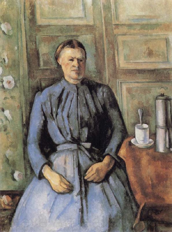 Paul Cezanne Woman with Coffee Pot